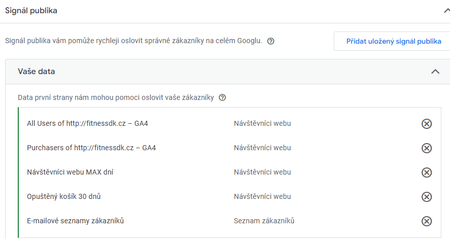 Rozhraní pro správu firemního účtu na Instagramu s možností přidat nový účet